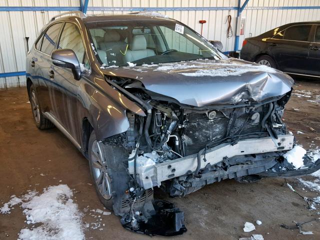 2T2BC1BA8FC010488 - 2015 LEXUS RX 450H GRAY photo 1