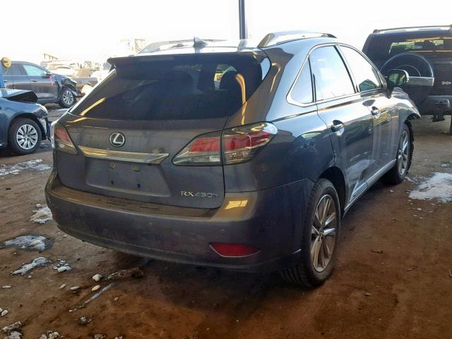 2T2BC1BA8FC010488 - 2015 LEXUS RX 450H GRAY photo 4