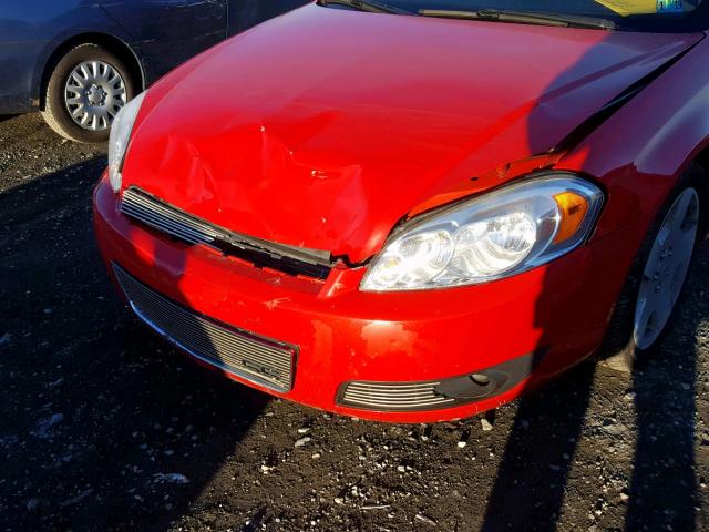 2G1WD57CX91206142 - 2009 CHEVROLET IMPALA SS RED photo 10