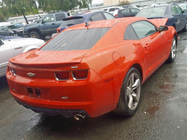 2G1FJ1EJ5D9200598 - 2013 CHEVROLET CAMARO SS ORANGE photo 4