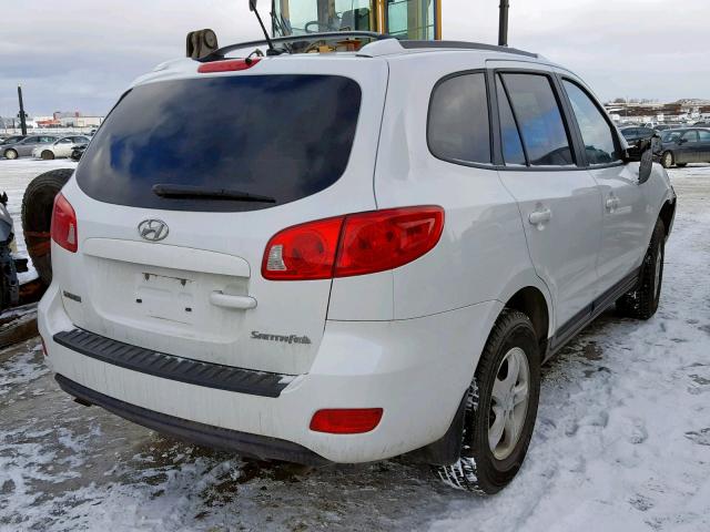 5NMSG13D88H223889 - 2008 HYUNDAI SANTA FE G WHITE photo 4