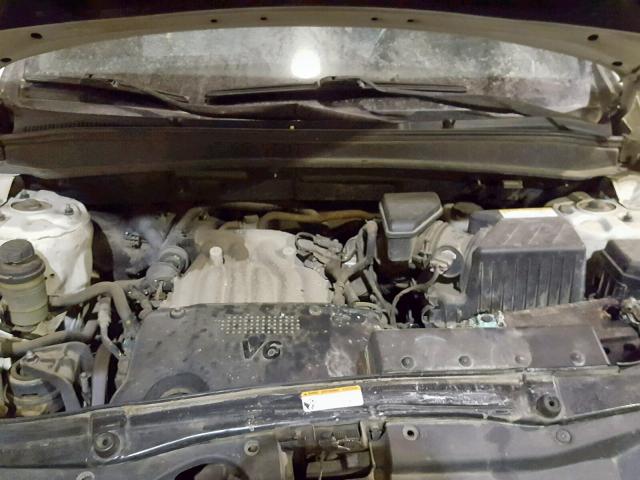 5NMSG13D88H223889 - 2008 HYUNDAI SANTA FE G WHITE photo 7
