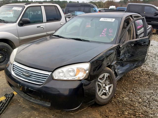 1G1ZS58F97F109113 - 2007 CHEVROLET MALIBU LS BLACK photo 2