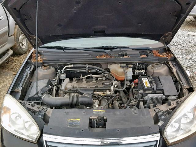 1G1ZS58F97F109113 - 2007 CHEVROLET MALIBU LS BLACK photo 7