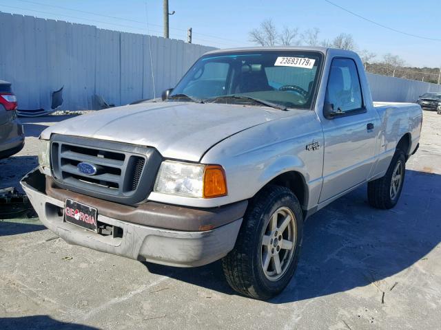 1FTYR10D84PB59024 - 2004 FORD RANGER SILVER photo 2