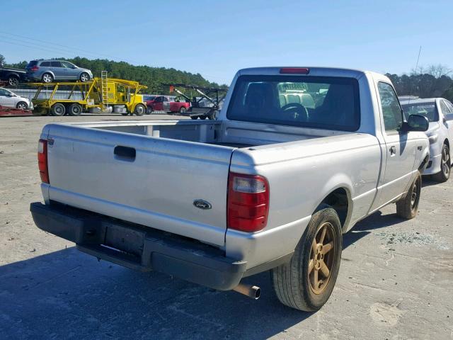 1FTYR10D84PB59024 - 2004 FORD RANGER SILVER photo 4