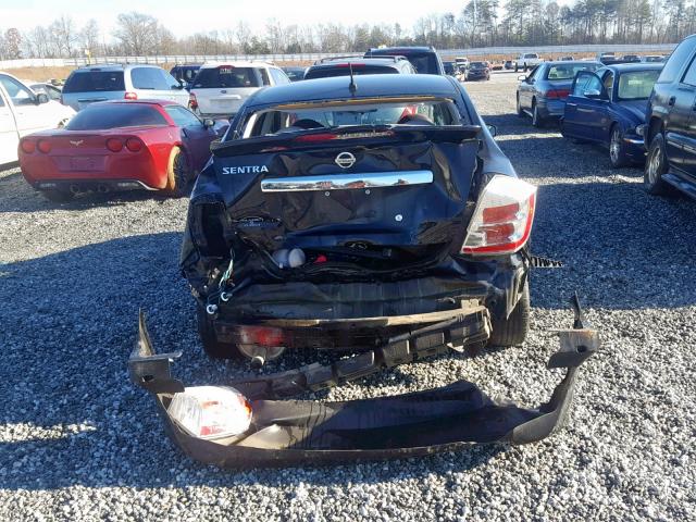 3N1AB6AP7CL762524 - 2012 NISSAN SENTRA 2.0 BLACK photo 9