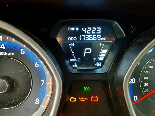 KMHDH4AE5CU363964 - 2012 HYUNDAI ELANTRA GL MAROON photo 8