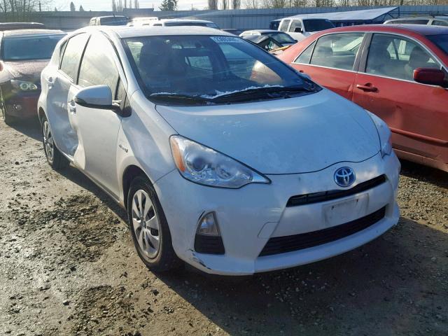 JTDKDTB32C1514288 - 2012 TOYOTA PRIUS C WHITE photo 1