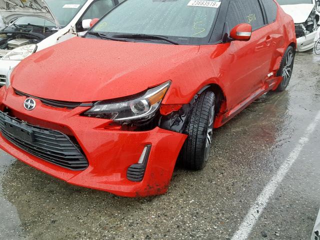 JTKJF5C72FJ011571 - 2015 TOYOTA SCION TC წითელი ფოტო 9