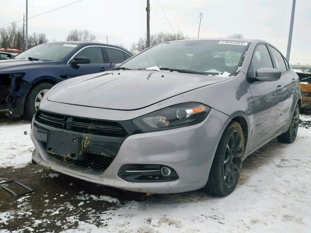 1C3CDFBB3FD141640 - 2015 DODGE DART SXT GRAY photo 2