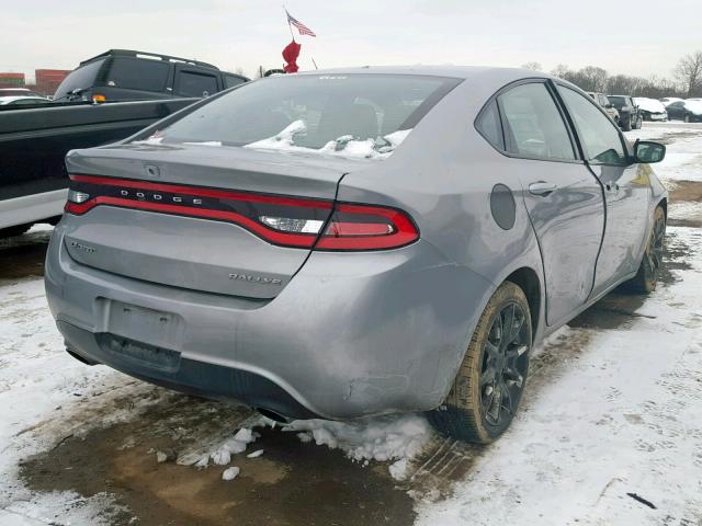 1C3CDFBB3FD141640 - 2015 DODGE DART SXT GRAY photo 4