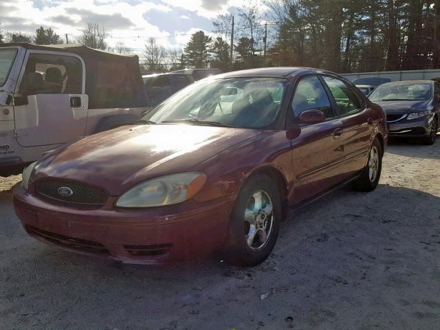 1FAFP55U44G127240 - 2004 FORD TAURUS SES BURGUNDY photo 2