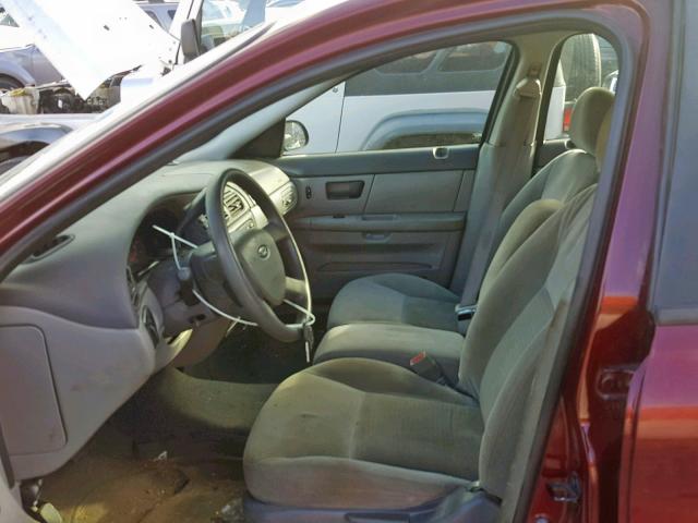 1FAFP55U44G127240 - 2004 FORD TAURUS SES BURGUNDY photo 5