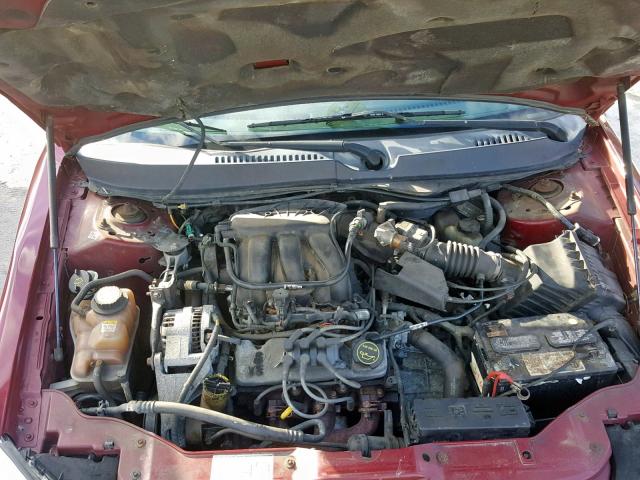 1FAFP55U44G127240 - 2004 FORD TAURUS SES BURGUNDY photo 7