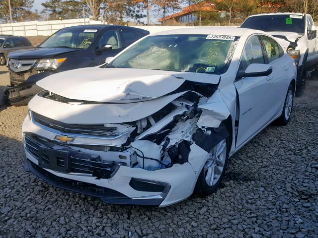 1G1ZD5ST5JF250180 - 2018 CHEVROLET MALIBU LT WHITE photo 2