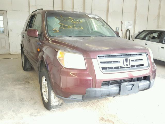 5FNYF28238B018928 - 2008 HONDA PILOT VP BURGUNDY photo 1