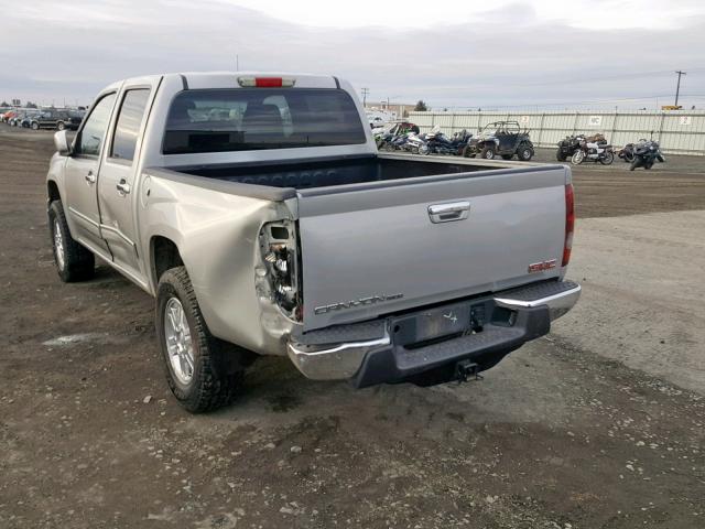 1GTH6NFE2C8142728 - 2012 GMC CANYON SLT SILVER photo 3