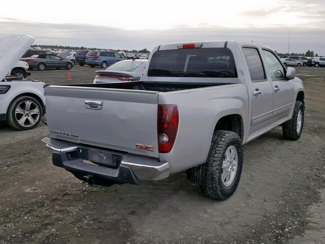 1GTH6NFE2C8142728 - 2012 GMC CANYON SLT SILVER photo 4