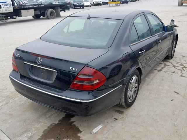 WDBUF26J95A707786 - 2005 MERCEDES-BENZ E 320 CDI BLACK photo 4