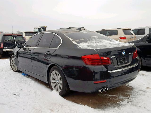 WBA5A7C51FG143409 - 2015 BMW 528 XI BLACK photo 3