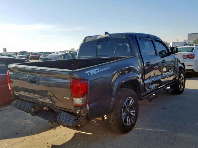 3TMAZ5CN2HM046453 - 2017 TOYOTA TACOMA DOU GRAY photo 4