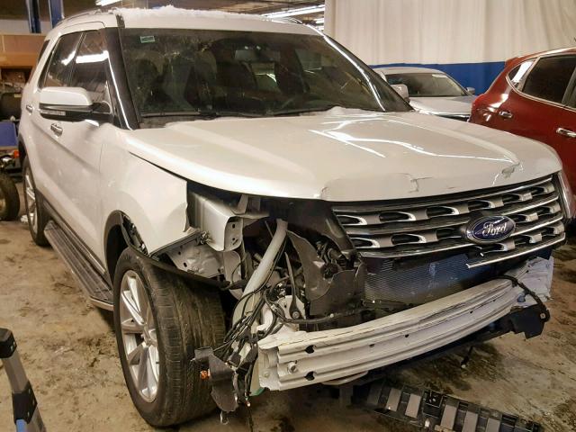 1FM5K8F84HGB83512 - 2017 FORD EXPLORER L WHITE photo 1