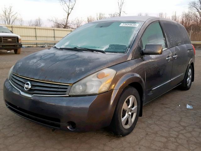 5N1BV28U17N132934 - 2007 NISSAN QUEST S GRAY photo 2