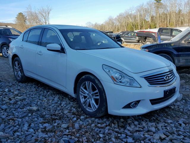 JN1CV6AR1AM251069 - 2010 INFINITI G37 WHITE photo 1