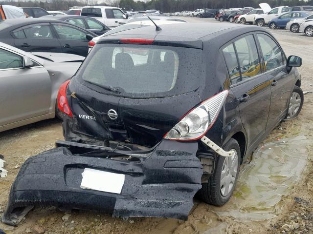 3N1BC1CP2BL371054 - 2011 NISSAN VERSA S BLACK photo 4