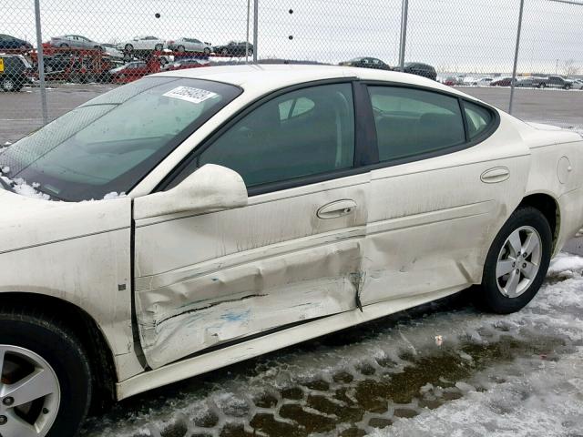 2G2WP552481116433 - 2008 PONTIAC GRAND PRIX WHITE photo 9