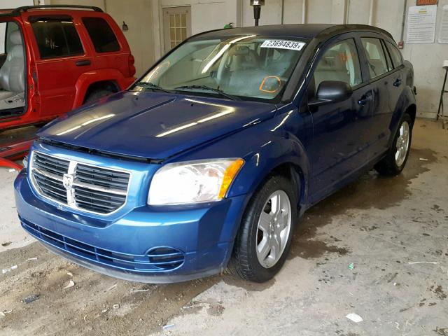 1B3HB48A29D209250 - 2009 DODGE CALIBER SX BLUE photo 2