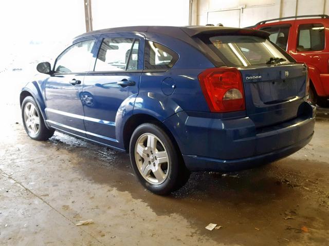 1B3HB48A29D209250 - 2009 DODGE CALIBER SX BLUE photo 3