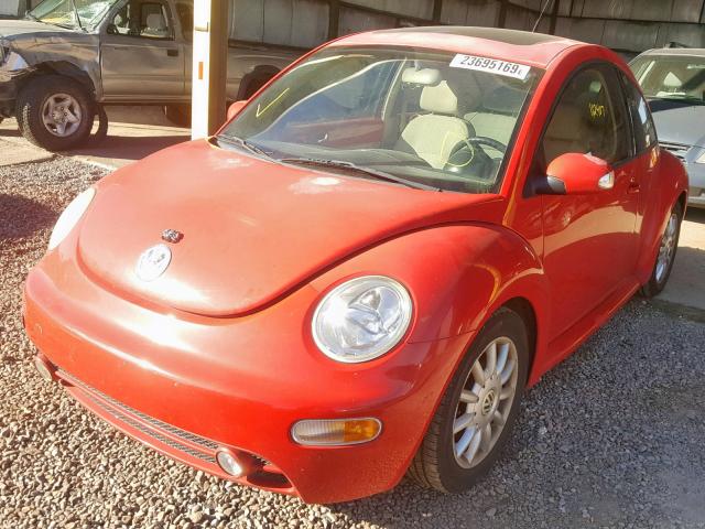 3VWCK31C14M409710 - 2004 VOLKSWAGEN NEW BEETLE RED photo 2