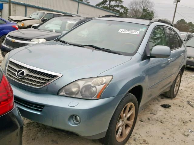 JTJGW31U582006695 - 2008 LEXUS RX 400H BLUE photo 2