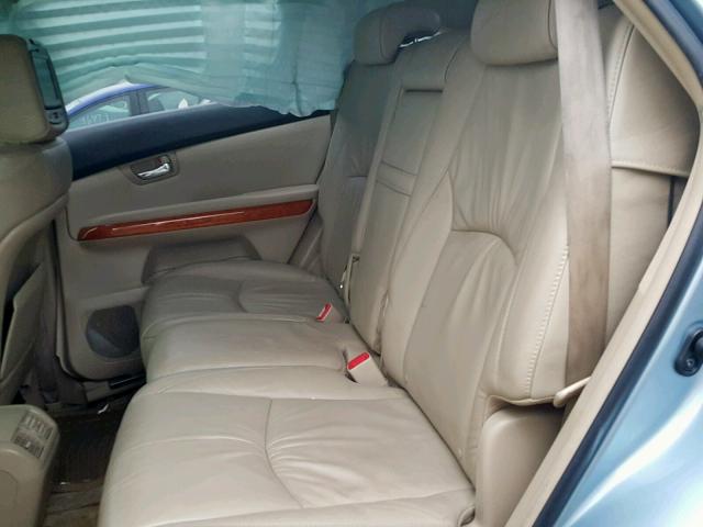 JTJGW31U582006695 - 2008 LEXUS RX 400H BLUE photo 6