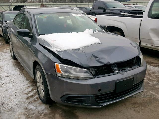 3VW1K7AJ8DM263755 - 2013 VOLKSWAGEN JETTA BASE Մոխրագույն լուսանկար 1