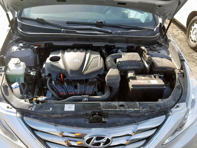 5NPEB4AC1EH929432 - 2014 HYUNDAI SONATA GLS SILVER photo 7