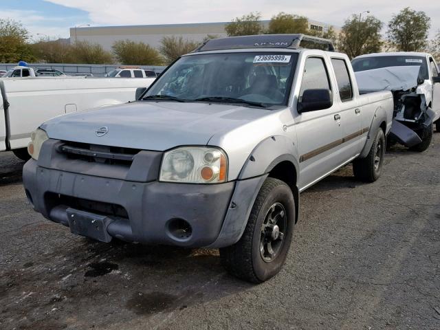 1N6ED29X02C334713 - 2002 NISSAN FRONTIER C SILVER photo 2