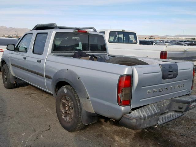 1N6ED29X02C334713 - 2002 NISSAN FRONTIER C SILVER photo 3