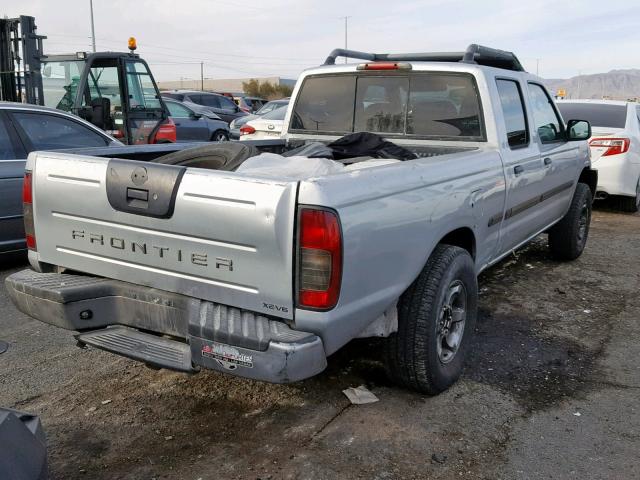 1N6ED29X02C334713 - 2002 NISSAN FRONTIER C SILVER photo 4