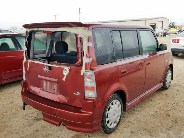 JTLKT324264091781 - 2006 TOYOTA SCION XB Қызыл фото 4
