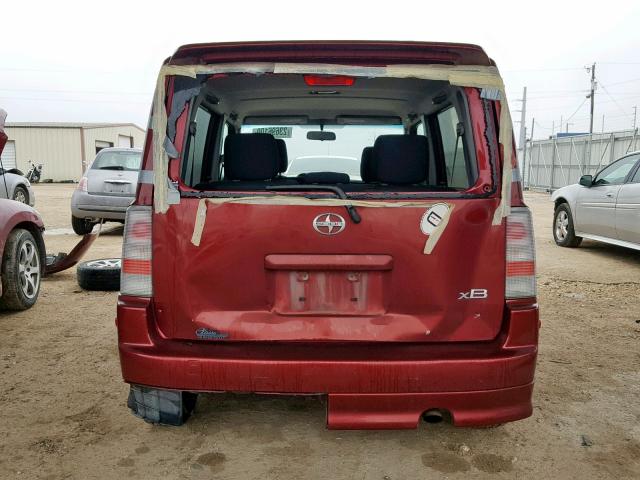 JTLKT324264091781 - 2006 TOYOTA SCION XB Қызыл фото 9