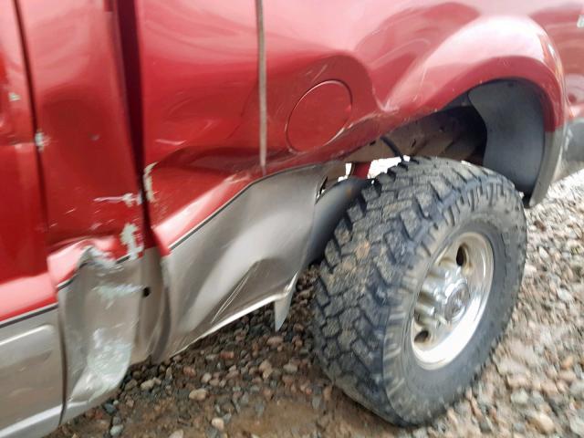 1FTNW21P33EB64538 - 2003 FORD F250 SUPER RED photo 9