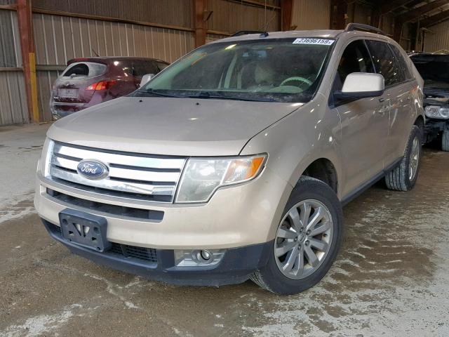 2FMDK38C57BB53070 - 2007 FORD EDGE SEL GOLD photo 2