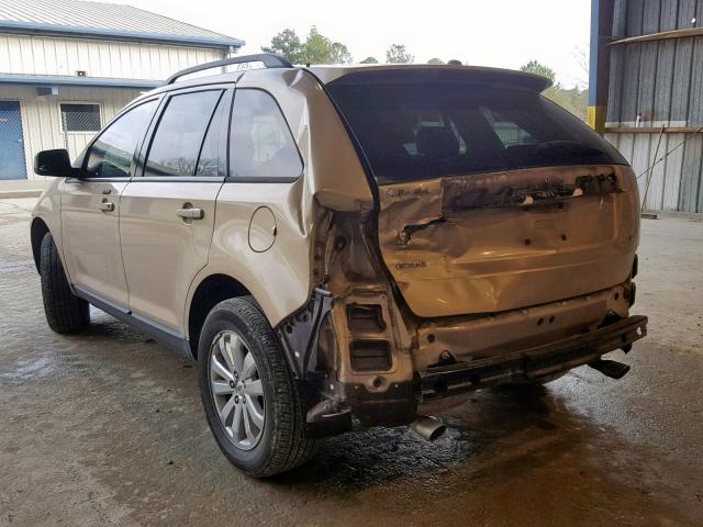 2FMDK38C57BB53070 - 2007 FORD EDGE SEL GOLD photo 3