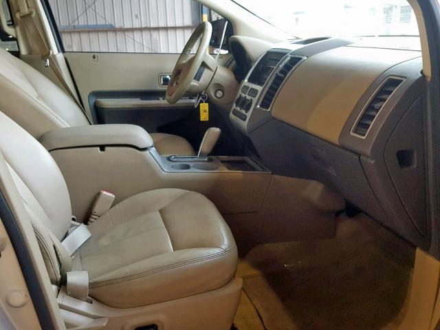 2FMDK38C57BB53070 - 2007 FORD EDGE SEL GOLD photo 5