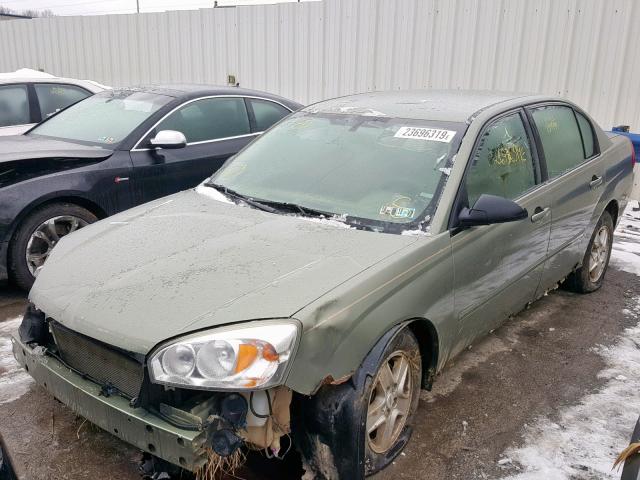 1G1ZT52874F153923 - 2004 CHEVROLET MALIBU LS GREEN photo 2