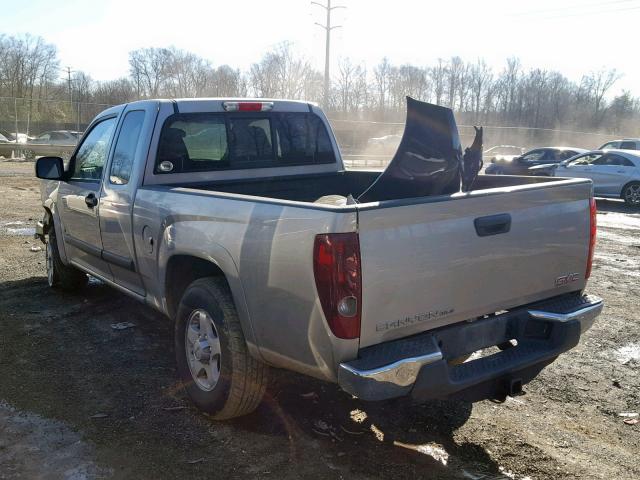 1GTDT19E388152252 - 2008 GMC CANYON SILVER photo 3