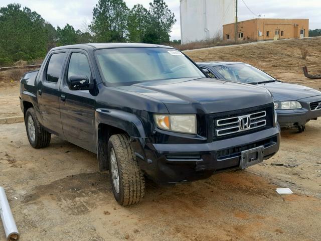 2HJYK16446H505102 - 2006 HONDA RIDGELINE BLACK photo 1